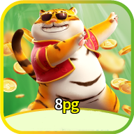 Imagem promocional da 8pg mostrando a plataforma e suas vantagens